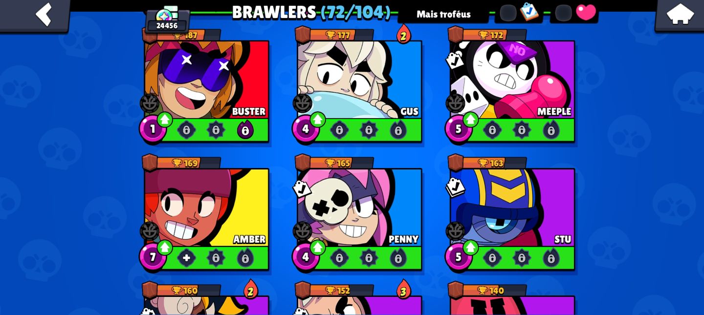 Conta de brawl stars muito completa