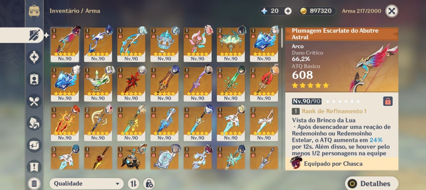 Conta Genshin Impact Endgame