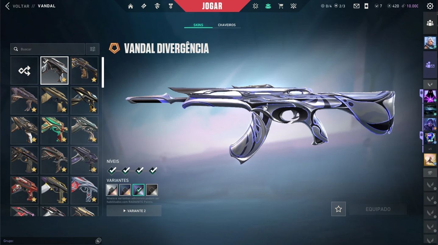 Conta valorant mais de 3k gastos
