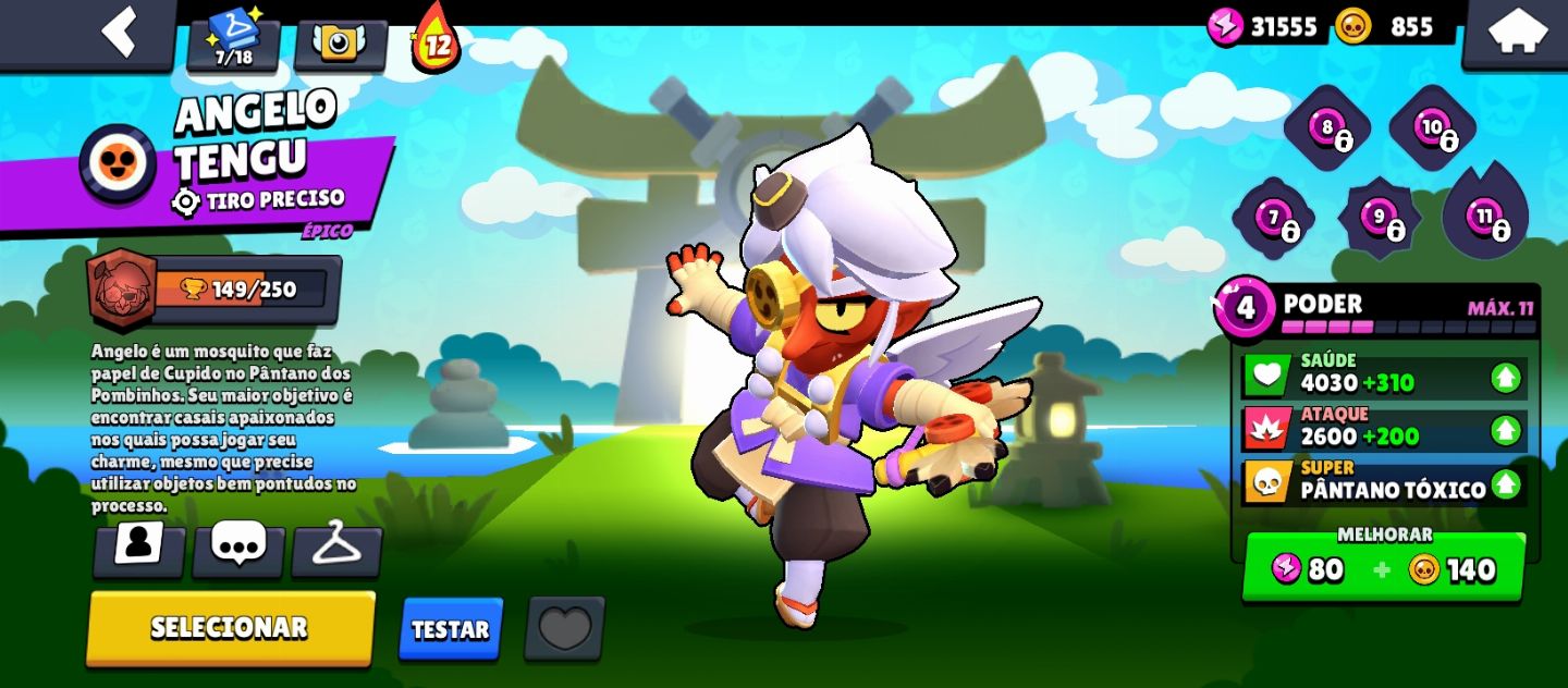 CONTA DE BRAWL STARS MUITOS BRAWLERS E COM MUITAS SKINS