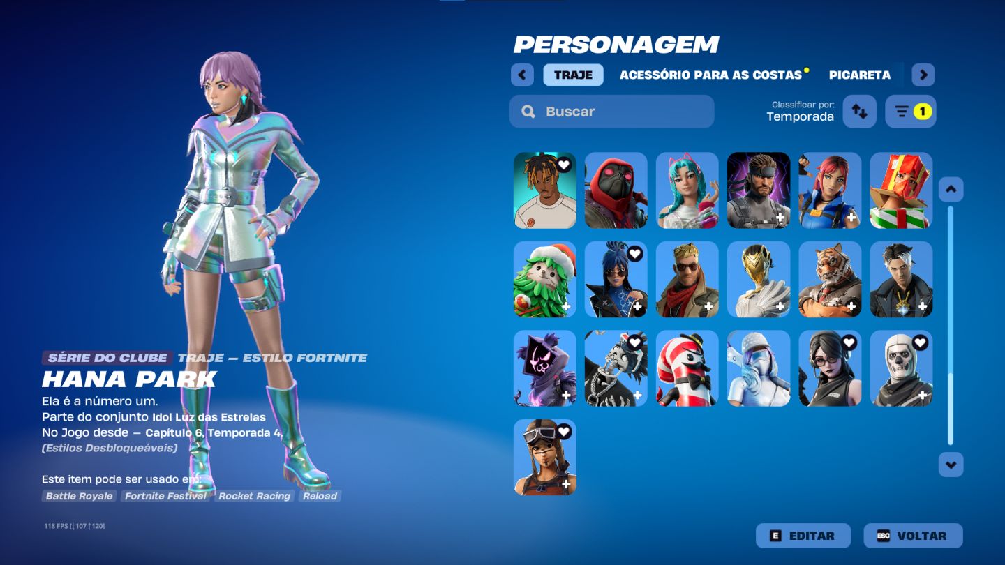 CONTA FORTNITE MAIS DE 1K GASTO COM RENEGADE, CAVEIRÃO, FOXY E MAIS
