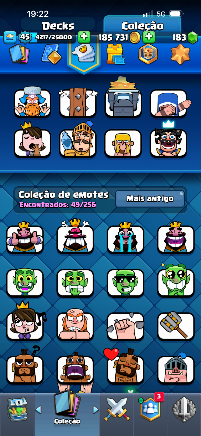 CONTA CLASH ROYALE 11K TROFÉUS, 8 ANOS DE JOGO!!