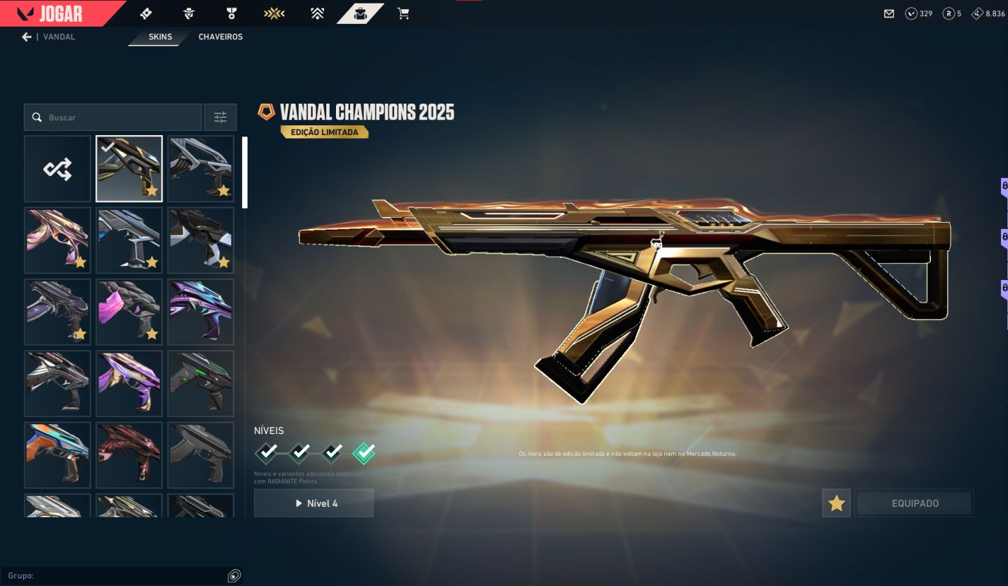 CONTA VALORANT | 4300+ GASTOS | NIVEL 209 | CHAMPIONS | DONO ÚNICO