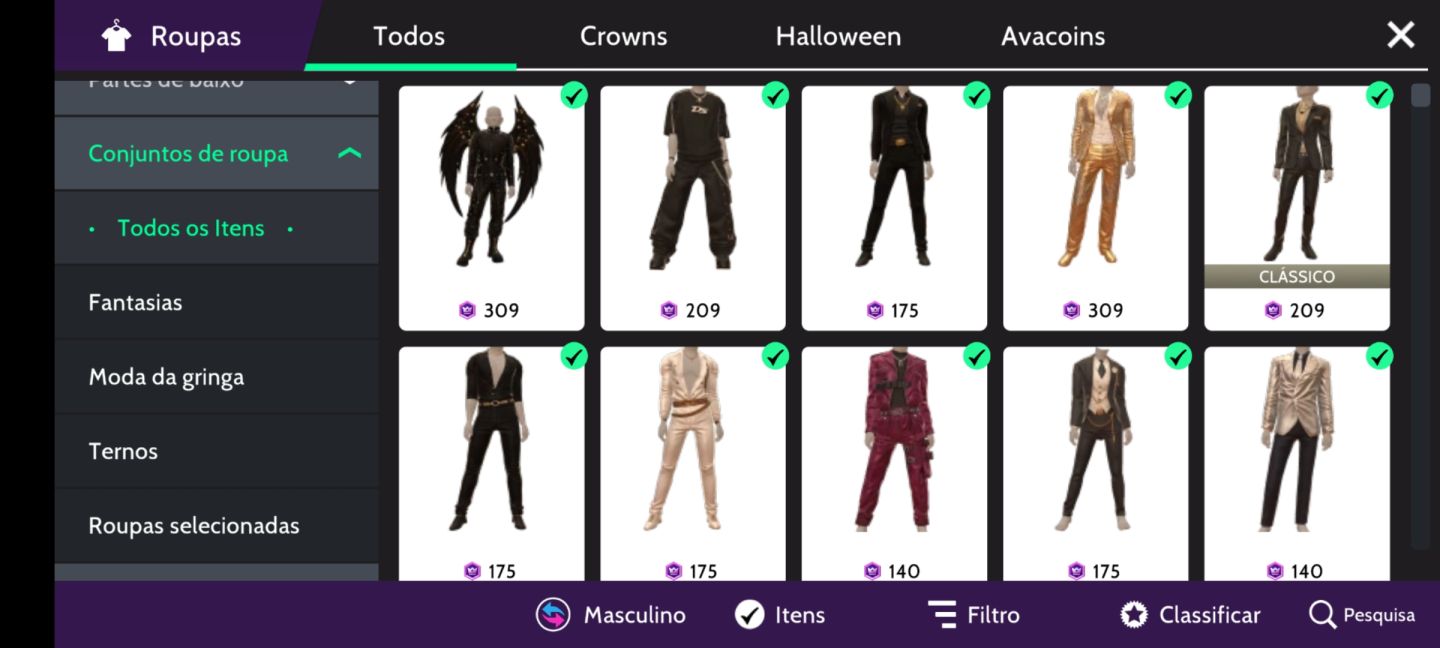 Conta de avakin LVL 58