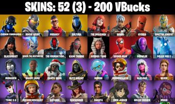 Conta Fortnite com Carbon Commando | Rogue Agent | Prodigy | Sultura e 52 Skins