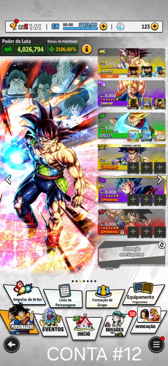 CONTAS DE DRAGON BALL LEGENDS!!!