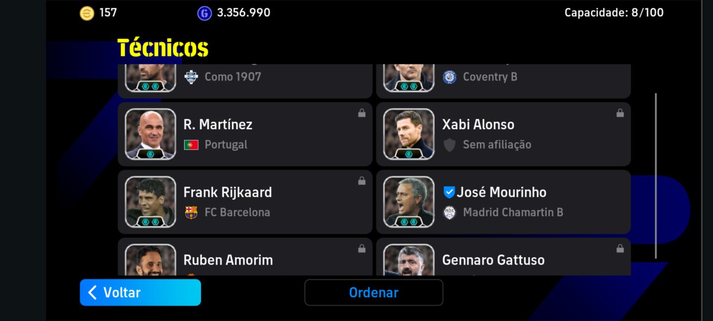 Conta Premium efootebol mobile