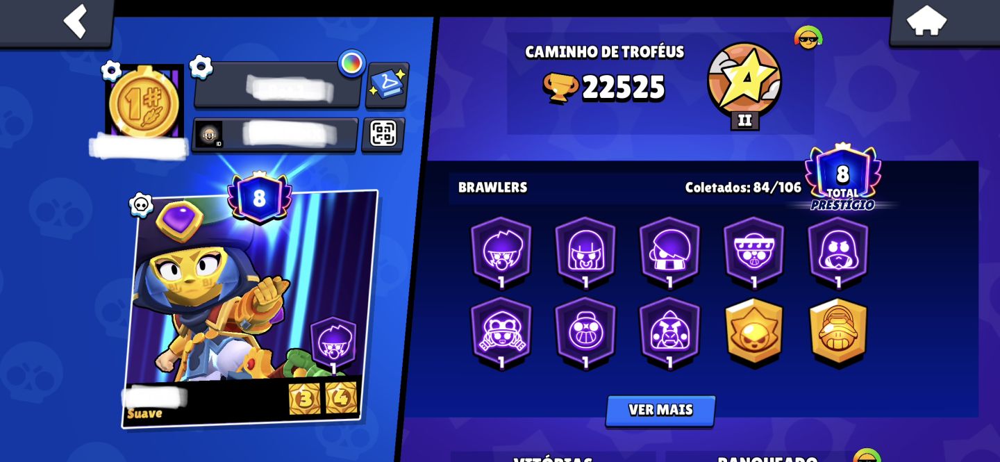 Conta com 22K de Troféus, Varias Skins