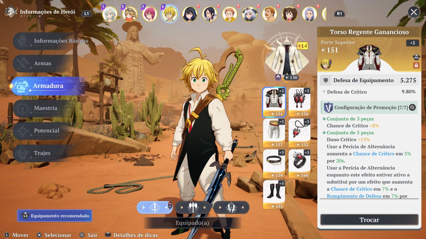 7DS Origin/Meliodas P10 Elizabeth p10 gowther p6 , lancelot p7
