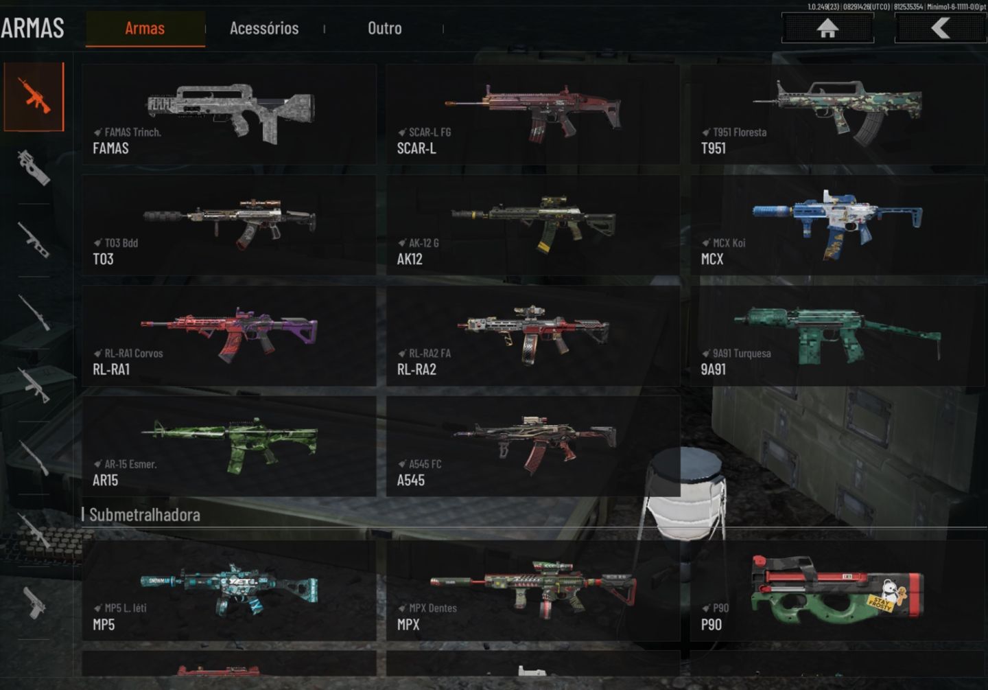 ARENA BREAK MOBILE CONTA A VENDA | 93M KOEN | 153M STORAGE | MUITAS SKINS