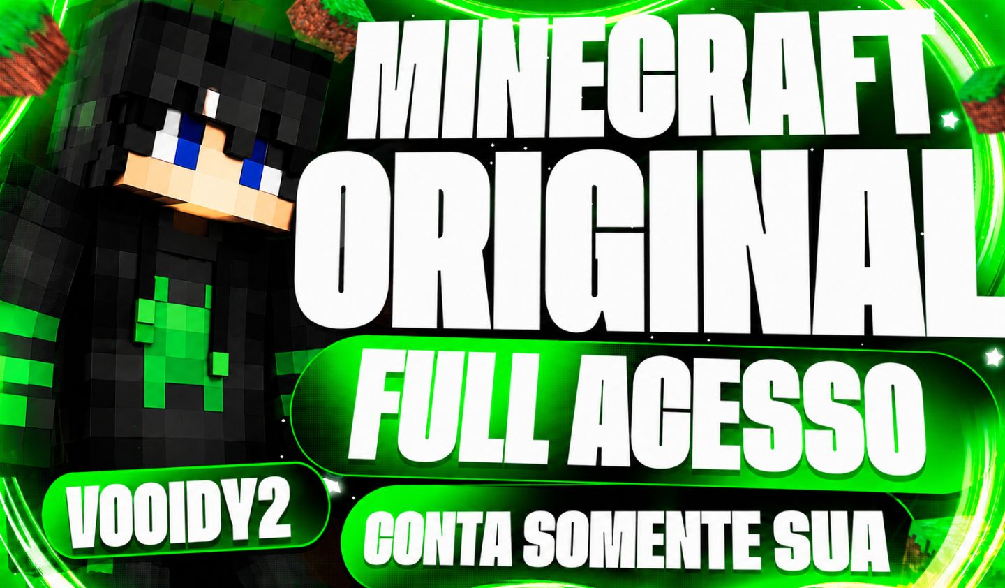 Contas de Minecraft original Full acesso com brinde em servidores gringos