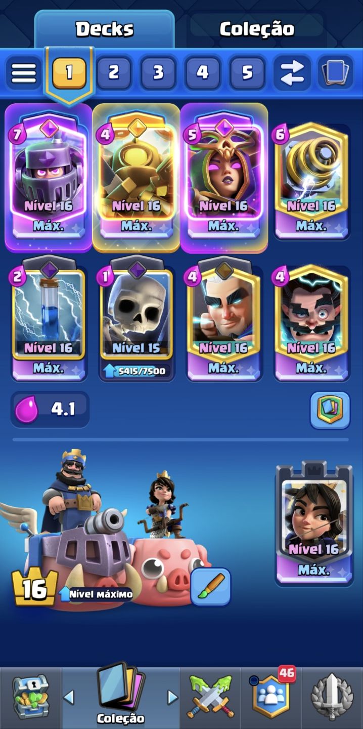 CONTA DE CLASH ROYALE 13.600 TROFÉUS + TORRES LVL 16