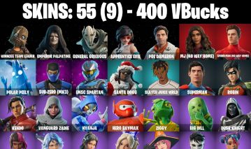 CONTA FORTNITE COM 55 SKINS CRYSTAL/SUPERMAN/UNSC SPARTAN/KENDO/AURA/JADE