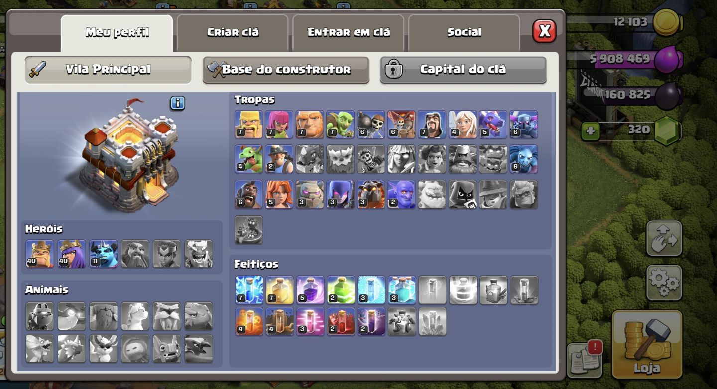 ESTOU DANDO DE GRAÇA PRATICAMENTE Conta Clash of Clans Nível 114 | CV11 Avançado