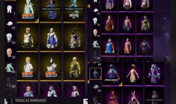 CONTA FREE FIRE ANTIGA (6 ANOS) - COLLAB NARUTO COMPLETA + ITENS RAROS!