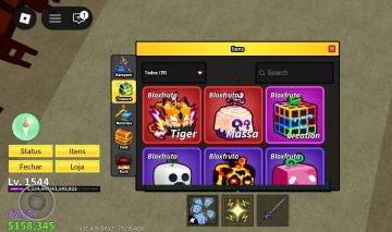 Conta Roblox upada em Bloxfruits com Tiger e Dough no baú