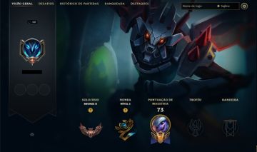 CONTA SMURF LOL RANKED OPEN | 8 SKINS | ELO ATIVO BRONZE 2 - FULL ACESSO