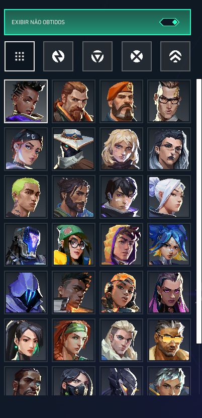 CONTA VALORANT 68 SKINS FULL PERSONAGENS