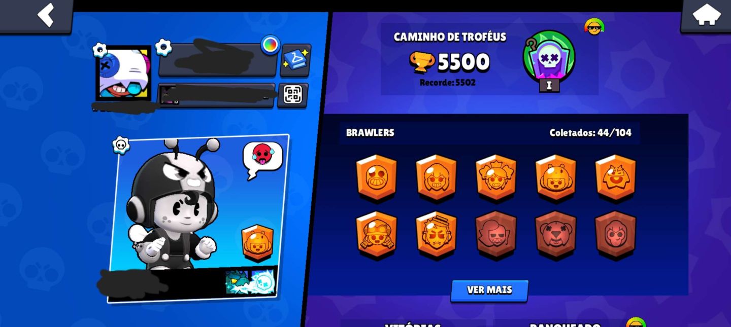 CONTA BRAWL STARS DE 2022 DIVERSOS RECURSOS!