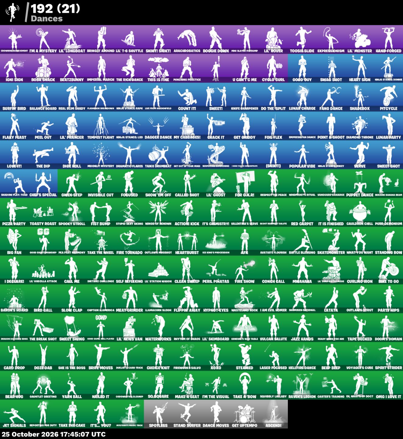 Conta de Fortnite com 178 Skins / KOR / CANIFICINA / HOMEM-ARANHA / 1450 VB