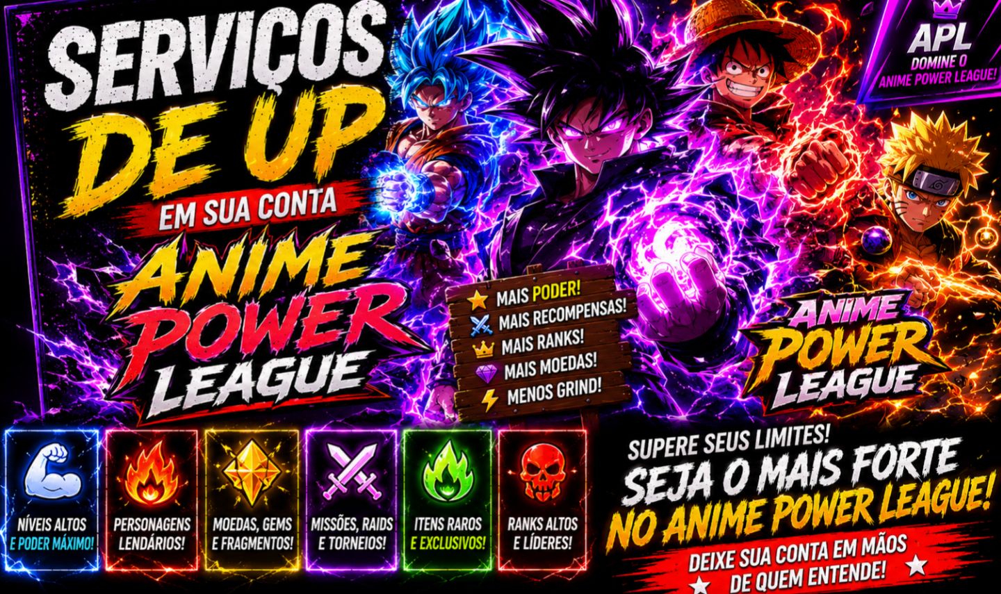 SERVIÇOS DE UP EM SUA CONTA ANIME POWER LEAGUE | ROBLOX
