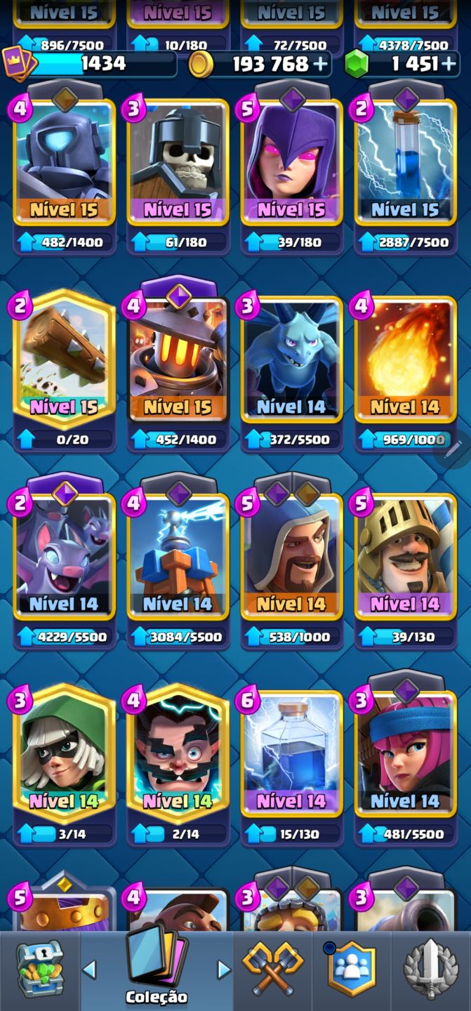 CONTA CLASH ROYALE | 12.2K TROFÉUS (ARENA 29) | 122/122 CARTAS (100%) | NÍVEL 16