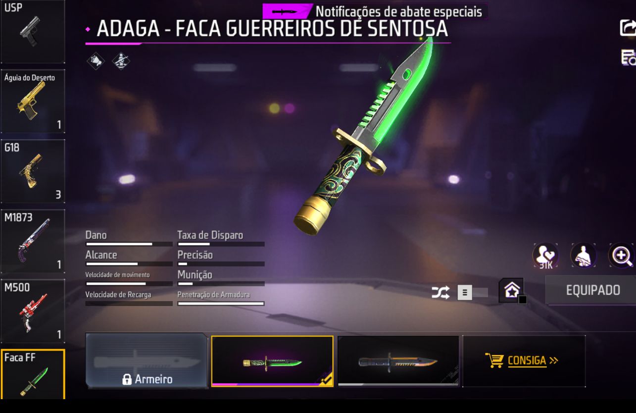 CONTA FREE FIRE NÍVEL 46