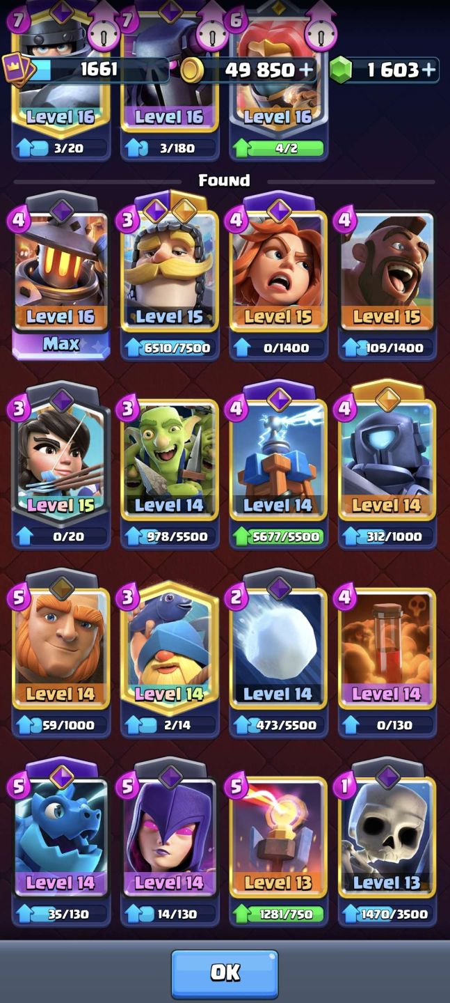 CLAHS ROYALE 17 EVOLUÇÕES | 4 HERÓIS | 1.353 GEMAS | 7 FRAGMENTOS DE EVO