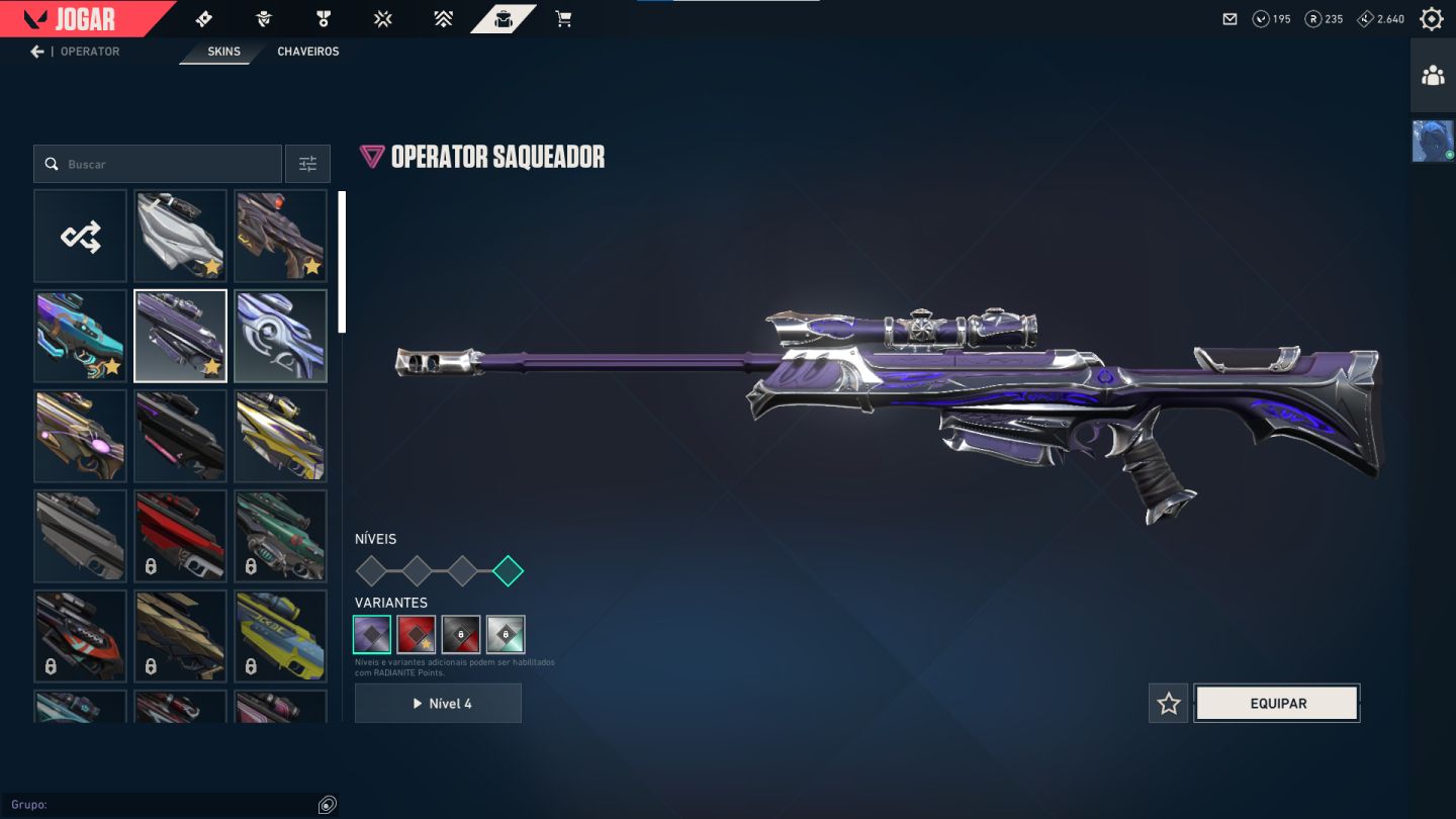 Conta Valorant com varias skins raras e normais o primeiro Mundial completo
