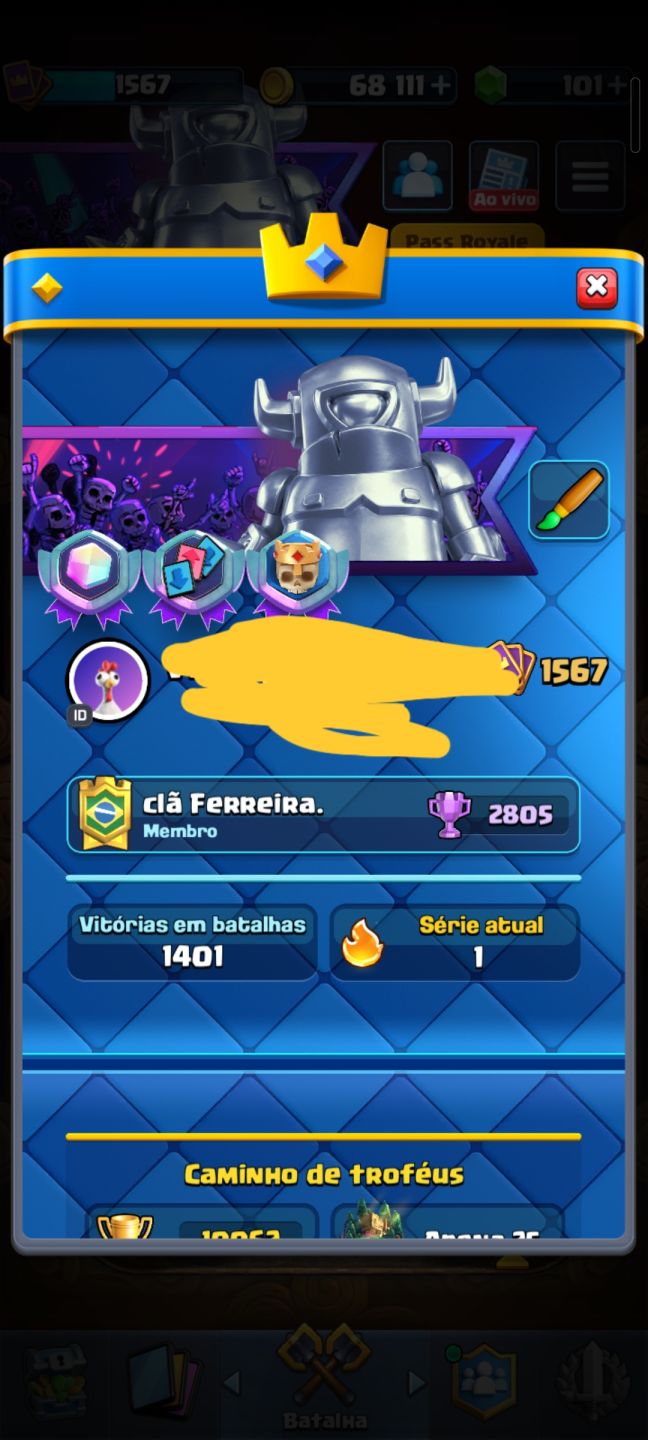 Conta clash royale
