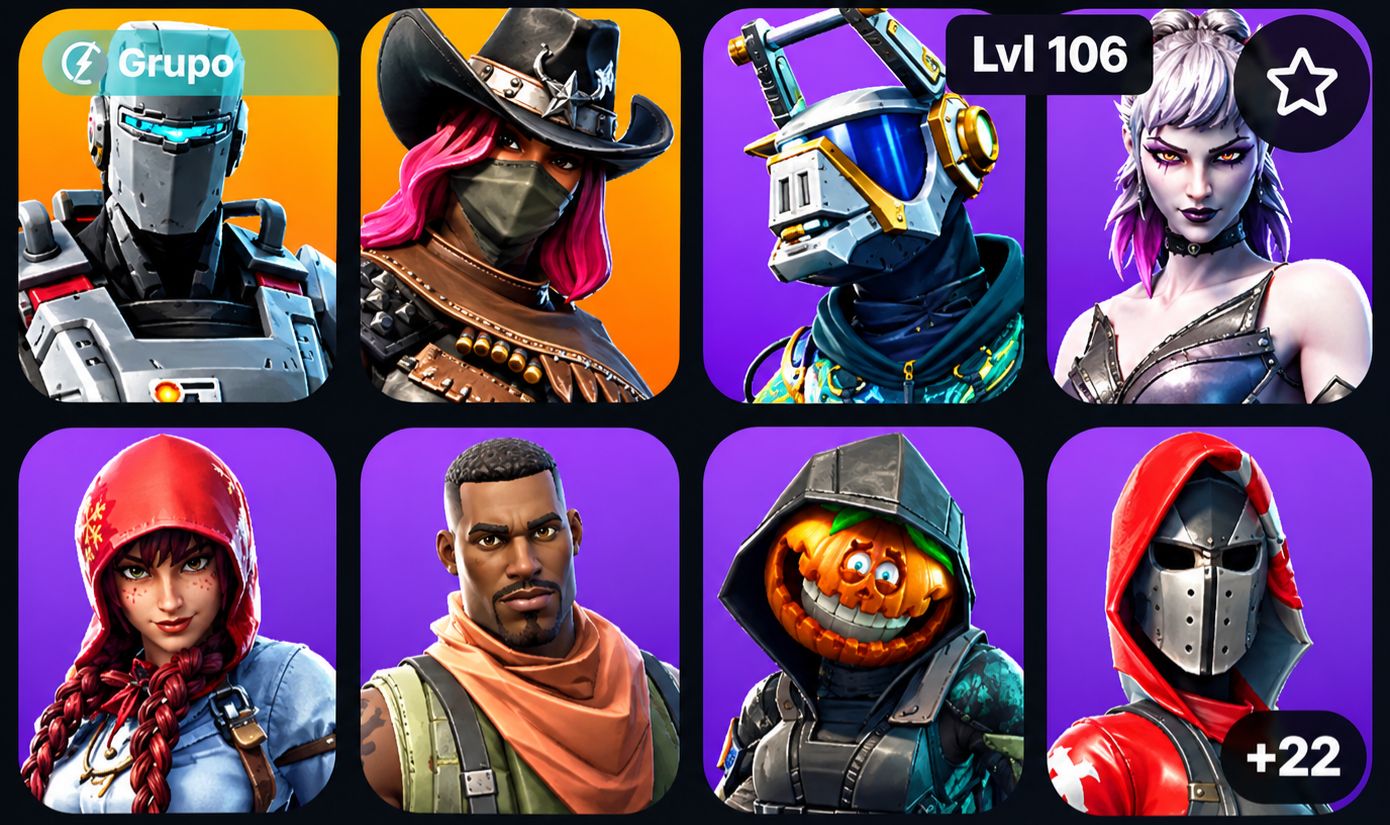 CONTA DE FORTNITE OG COM SKINS ANTIGAS