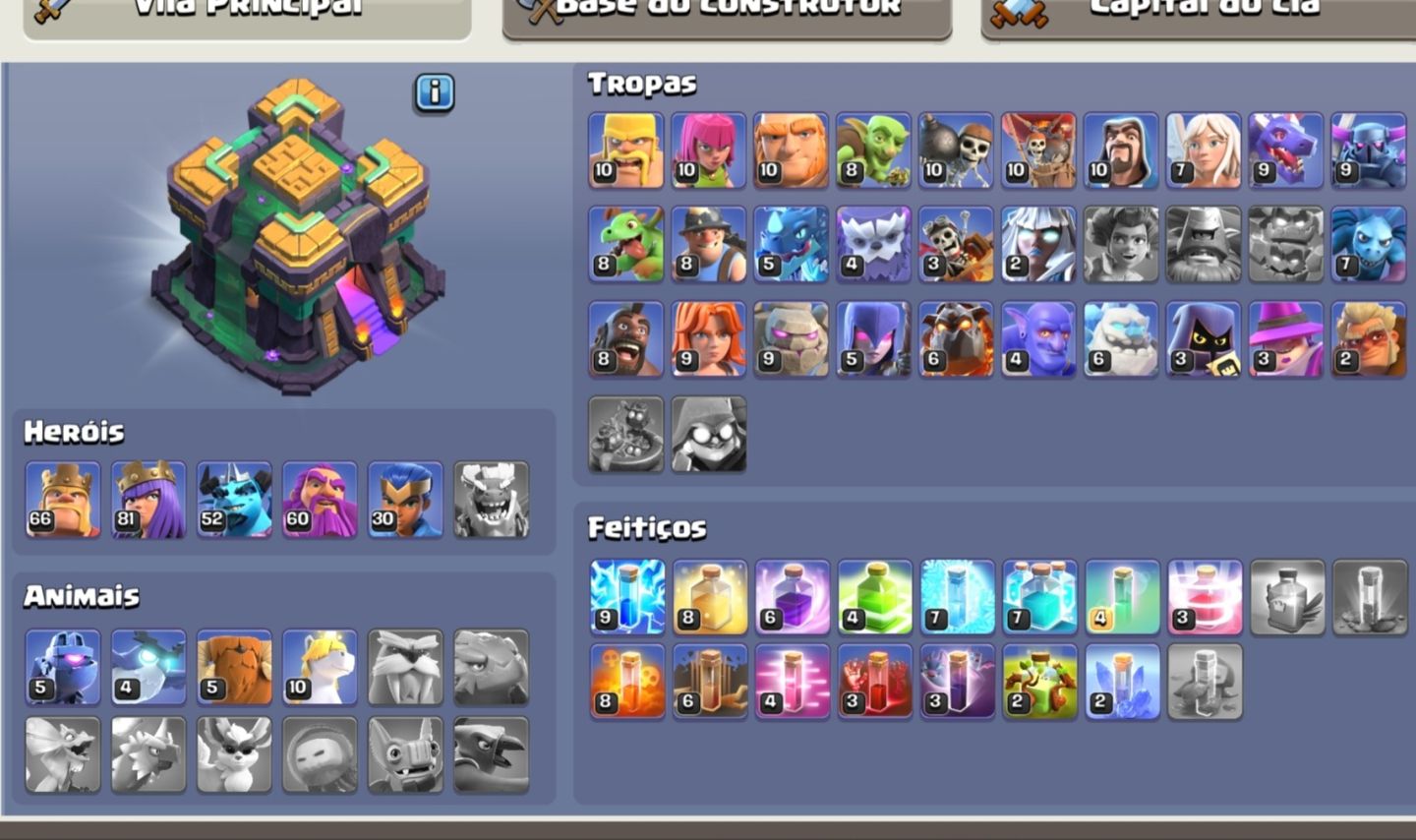 Conta de clash of clã cv14 semi-full + conta de BRAWL STARS é hay day de brinde