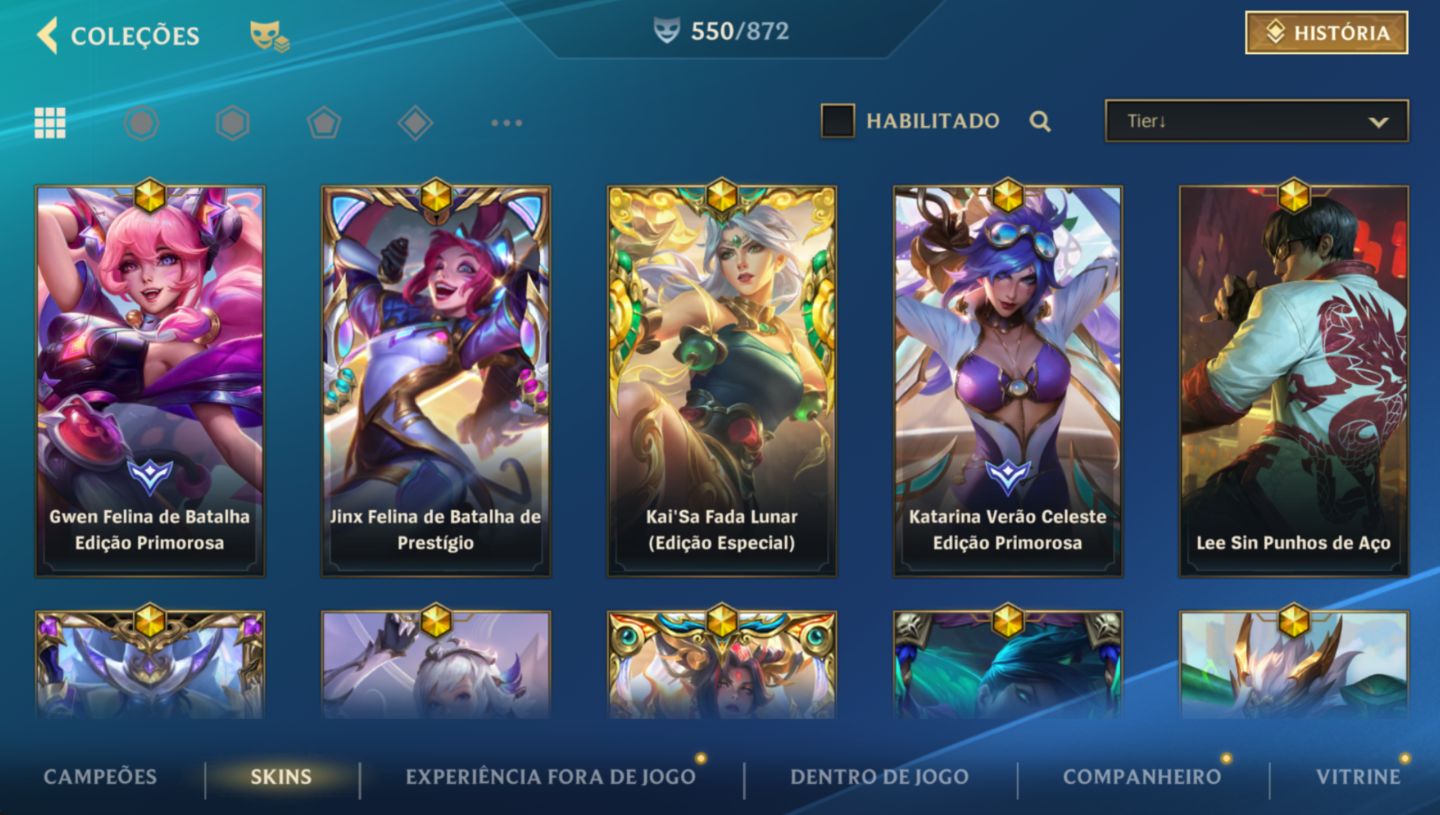 CONTA WILD RIFT - ROSA DE CRISTAL FULL, ABATE ROSA DE CRISTAL, 97k coleção