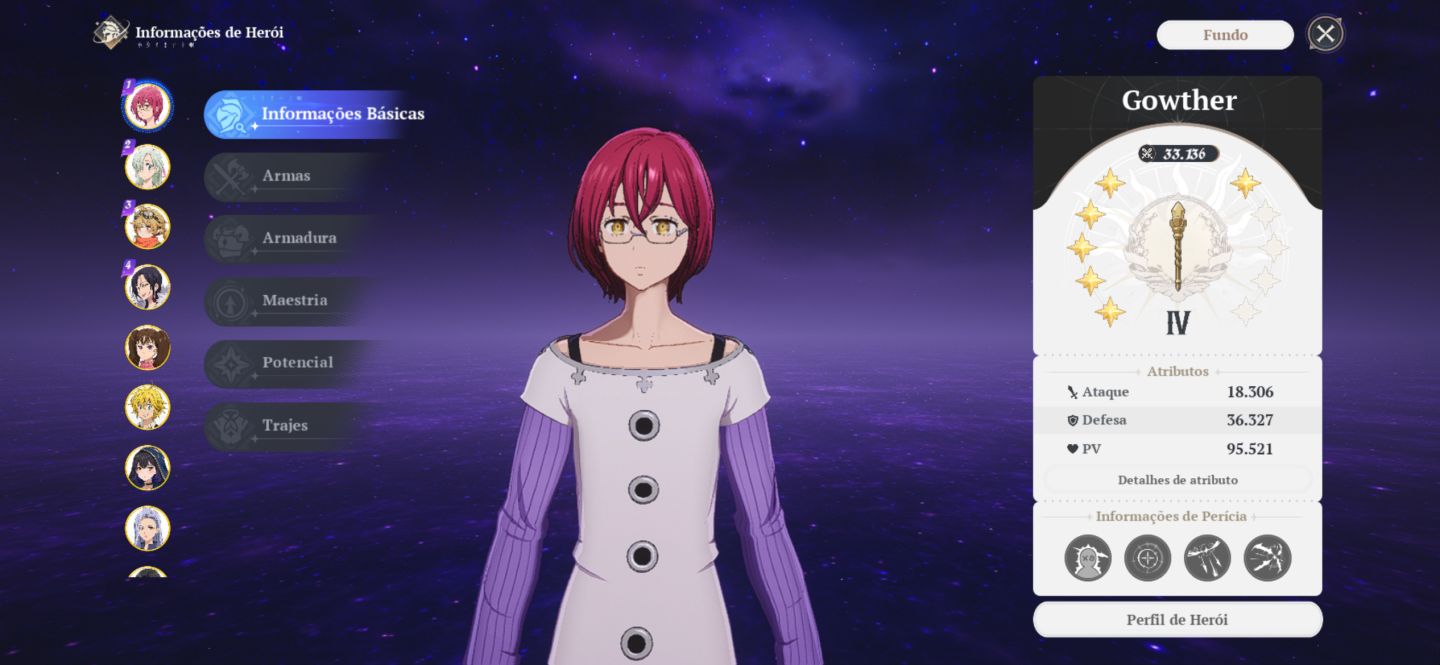 Conta forte com merlin p7 e meliodas p7 vários outros