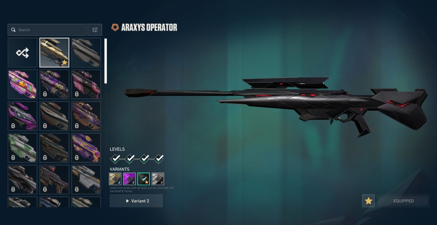 Conta de Valorant com muita skin boa