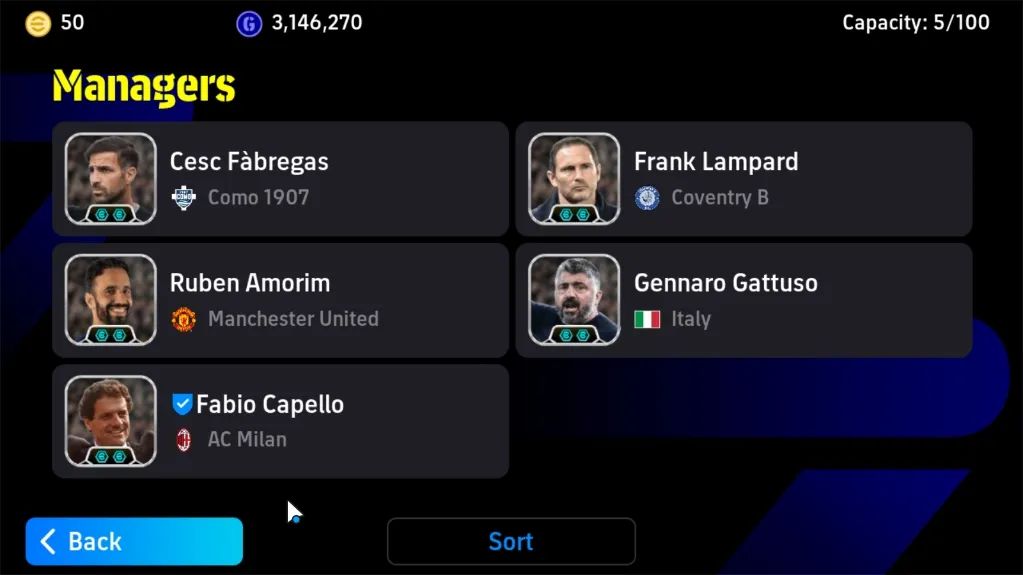 EFOOTBALL 3199 FC | GULLIT 106 | ROBERTO CARLOS 105 | BARESI 104 | CHIELLINI 104