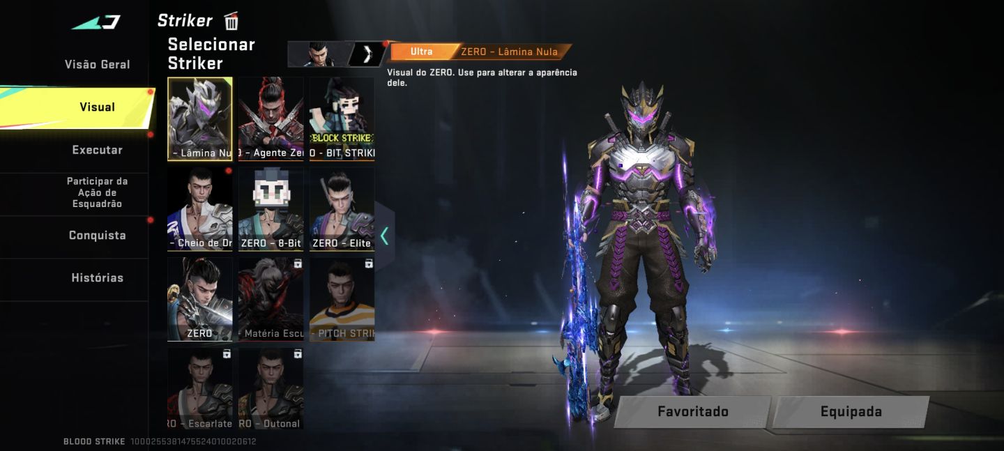 CONTA SECUNDÁRIA DE BLOOD STRIKE COM VÁRIAS SKINS ETERNAS ULTRAS