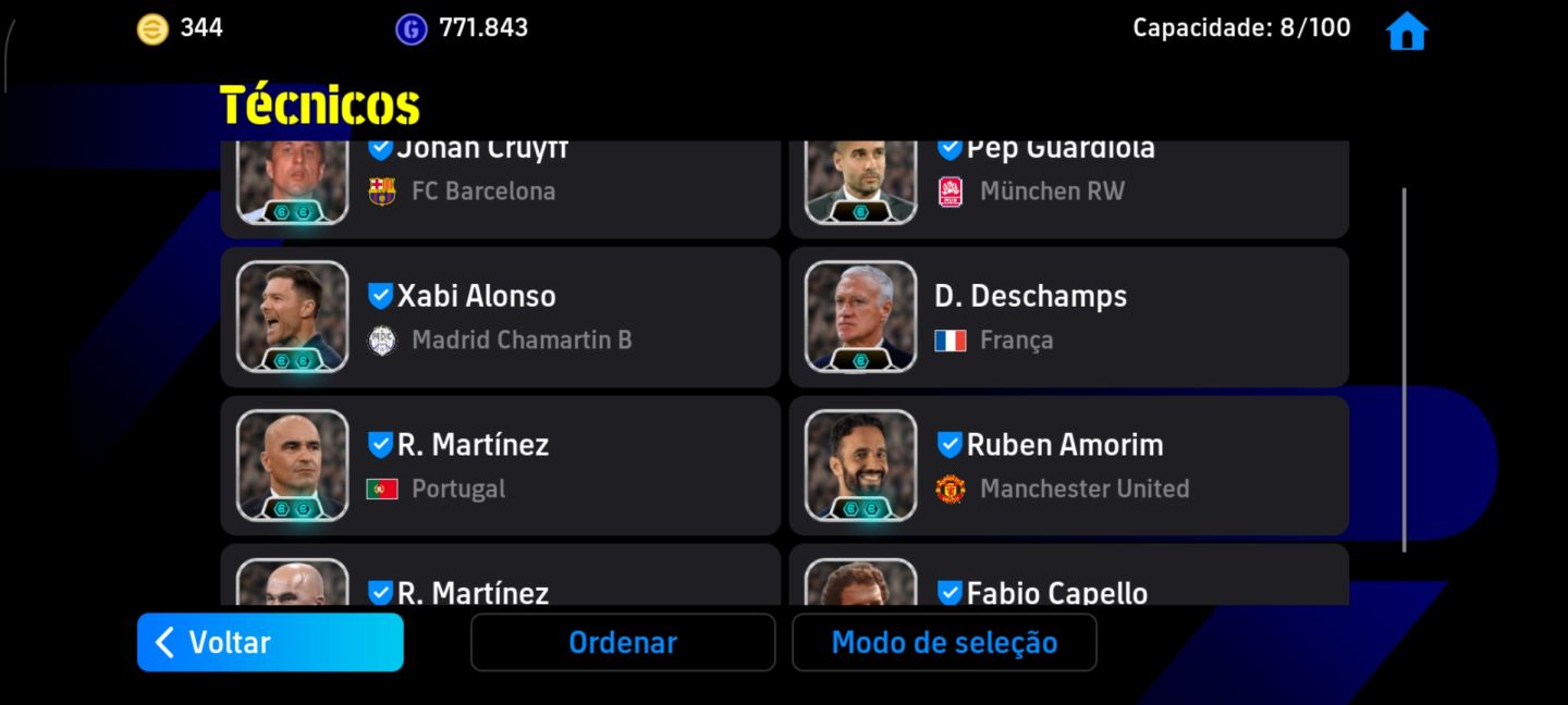 CONTA EFOOTBALL MOBILE COM 3266 DE FORÇA!