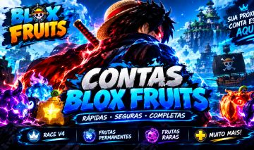 (Promoção)CONTA BLOX FRUITS RARA COM FRUTAS PERM