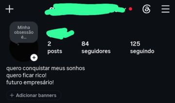 Conta Instagram 84 seguidores Reais