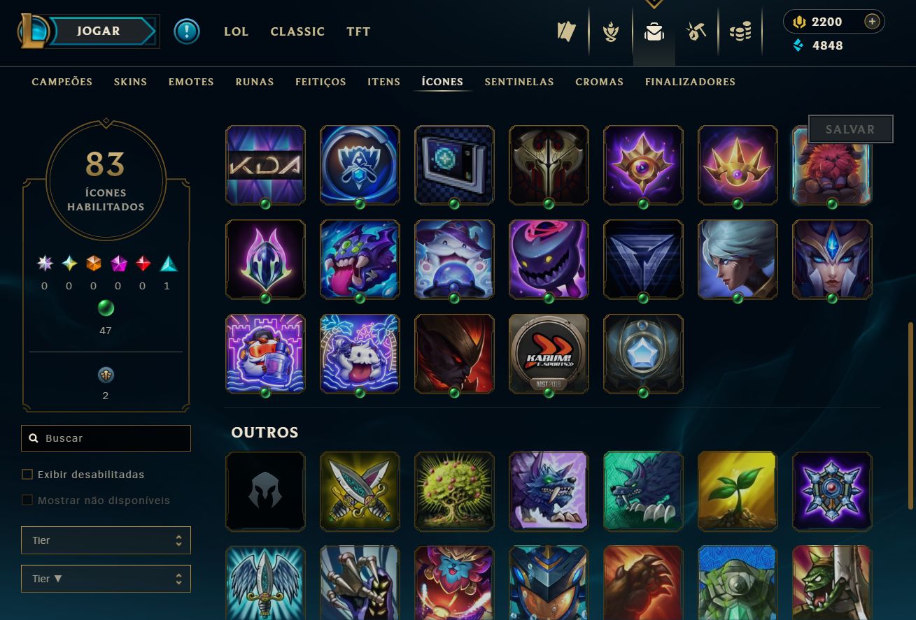 [ACESSO IMEDIATO] Ranked Open 67 Skins 72 Campeões 2200 RP