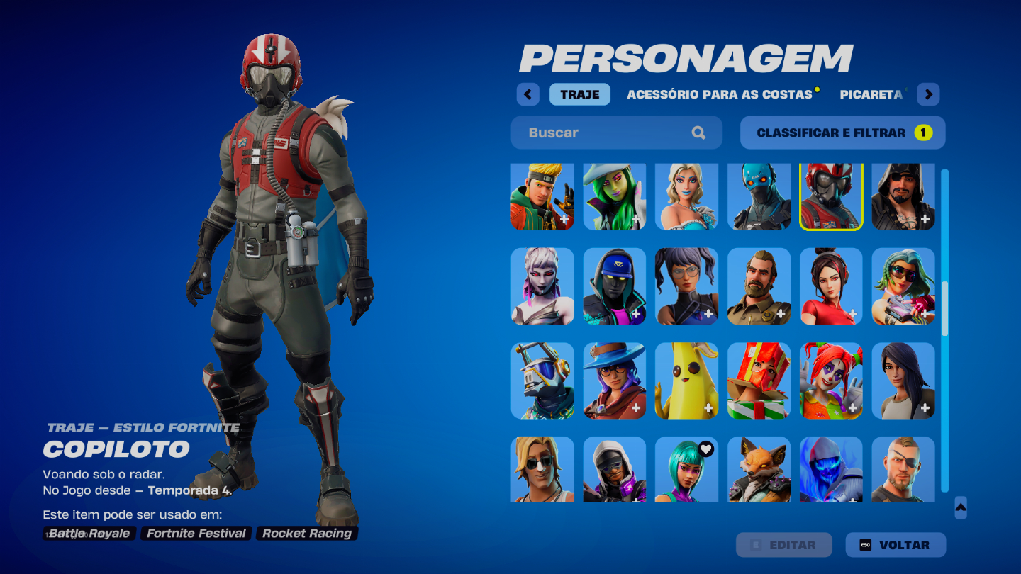 CONTA FORTNITE - 162 SKINS + SALVE O MUNDO WONDER TRAVIS E MUITO MAIS