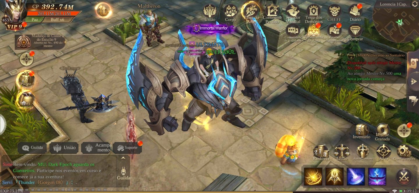 Conta Mu Dark Epoch vip9 t8 LV 453