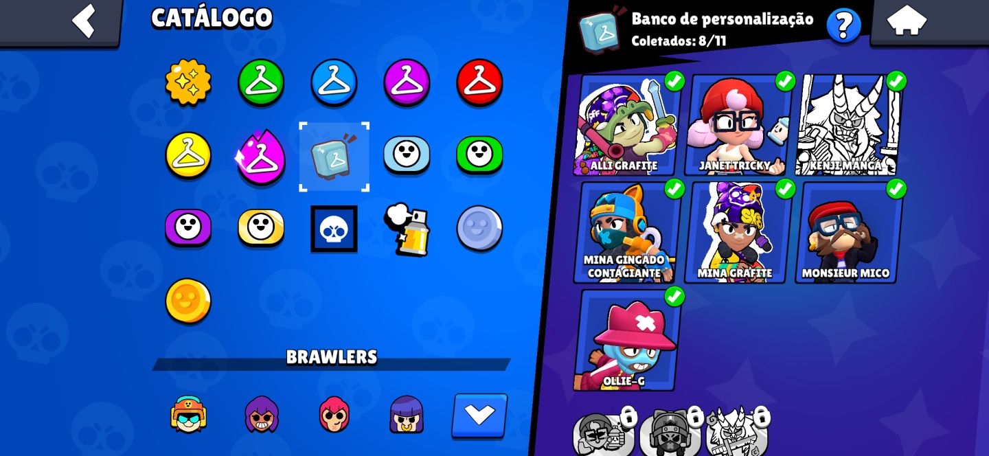 CONTA BRAWL STARS COMPLETA 35K TROFÉU(+600 gemas)