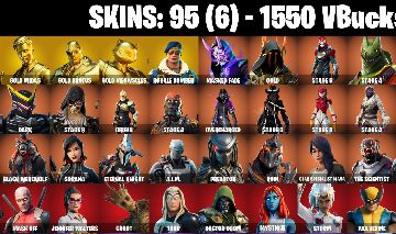 CONTA FORTNITE com Gold Midas | Gold Brutus | Gold Meowscles e 95 SKINS