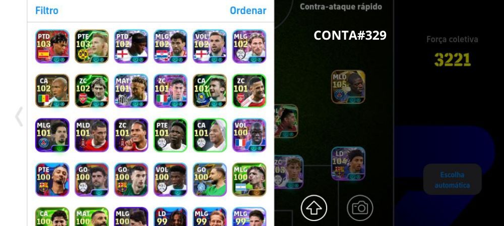 Contas Exclusivas de Efootball Mobile - Bigtimes, Épicos e Showtimes Incríveis