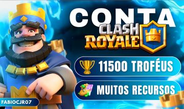 Conta Clash Royale - 11500 troféus - Muitos recursos