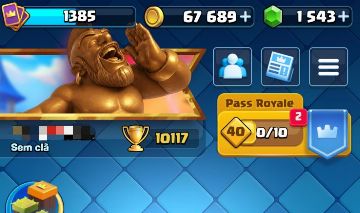 Conta de clash Royale com cartas evoluidas e maximizadas e com 11k de troféus.