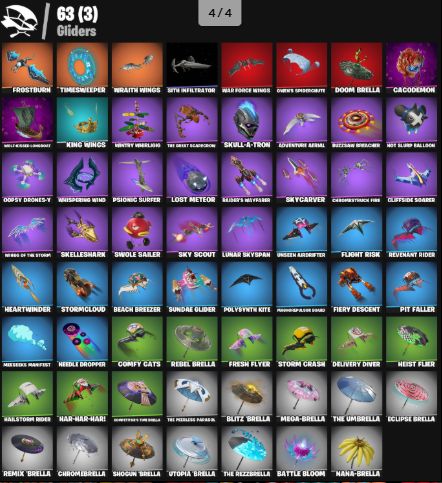 CONTA DE FORTNITE +57 SKINS FULL ACESSO
