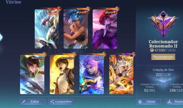 CONTA MOBILE LEGENDS - Conta Premium (Colecionador II) | Skin Legend |